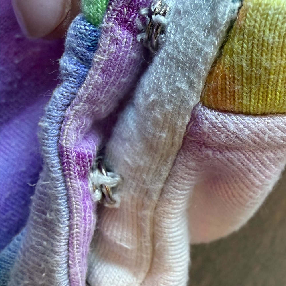 Flowers by Zoe Girls Tie-Dye Purple Pink Yellow Blue Sweatshirt & Legging Set - Picture 6 of 16